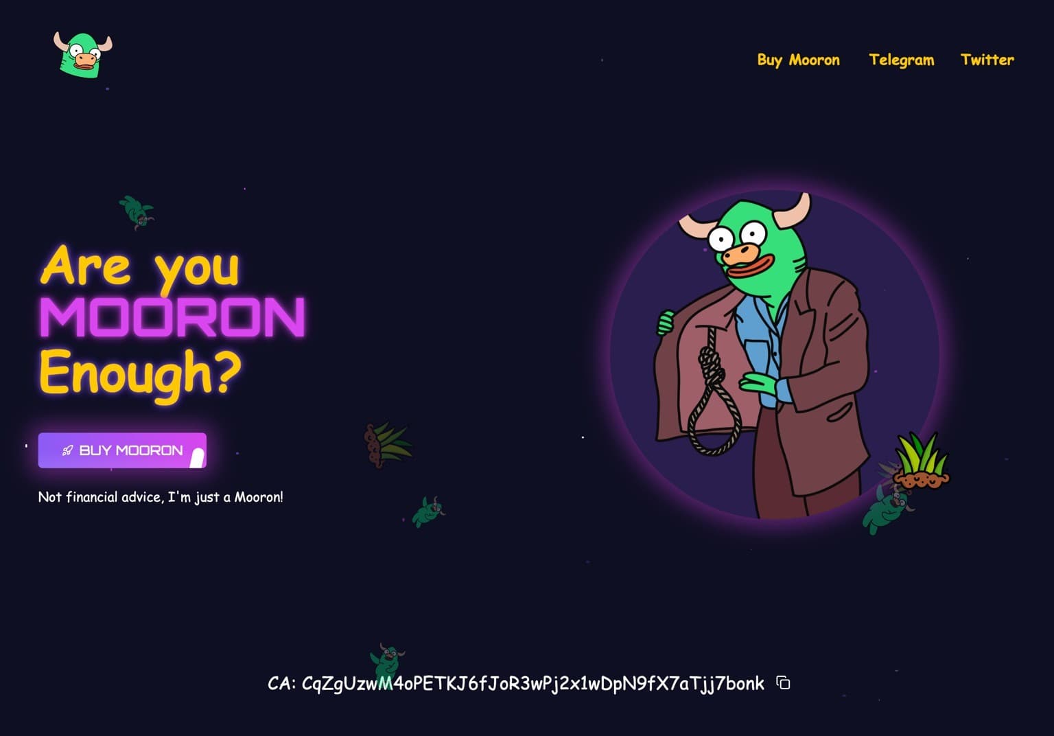 Mooron Website (Web3 Website Project)